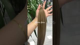 Flat tip hair extensionshairextensions hairstyle hair extension [upl. by Dnomra]