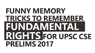 Funny Memory Tricks to Remember Fundamental Rights by Roman Saini UPSC CSEIAS SSC CGL [upl. by Schoenberg]