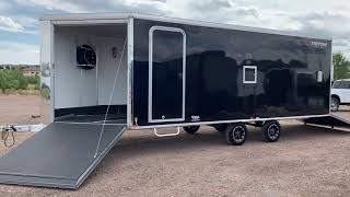 4 place snowmobile trailer review [upl. by Oyam]