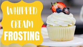 Stabilized Whipped Cream Frosting with Cream Cheese  CHELSWEETS [upl. by Notnats]