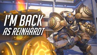 ROAD TO DIAMOND AS A ONE TRICK REIN  Overwatch 2 [upl. by Enitsenre]