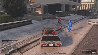 The Raiders fight quotmoddersquot in GTA5 Online [upl. by Alahs]