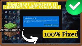 Fix Minecraft Launcher Is Currently Not Available In Your Account  Error Code 0x803f8001 Easy fix [upl. by Akcira352]