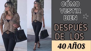 OUTFITS CÓMO VESTIR CON BUEN GUSTO CLASE Y ESTILO MODA PARA MUJER DE 40 AÑOS ELEGANTE Y FEMENINA [upl. by Valencia366]