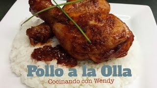 Receta Pollo a La Olla Super Facil Delicioso [upl. by Burwell992]