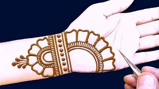 very easy and beautiful Mehndi design  mehendi design  mehandi ka design वटपौर्णिमा मेहंदी डिजाइन [upl. by Marba]