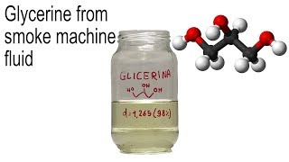 ENG GLYCERINE EXTRACTION from the liquid of the SMOKE MACHINE [upl. by Farmann]