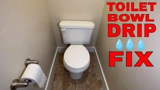 How to fix a dripping toilet  water leaking inside bowl [upl. by Ennirok]