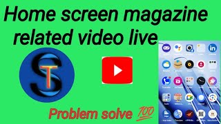 SATISHJEETECH is live  How To Check Home Screen Magazine  Any Android Mobile [upl. by Ydne]