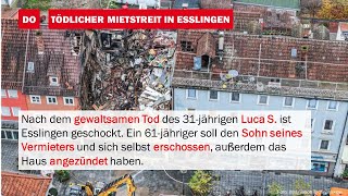 BlaulichtNews 31Jähriger in Esslingen erschossen [upl. by Namus340]