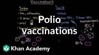 Polio vaccinations  Infectious diseases  NCLEXRN  Khan Academy [upl. by Yllrebmik421]