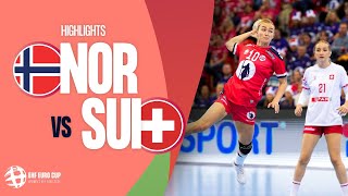 Norway vs Switzerland  HIGHLIGHTS  Round 2  Womens EHF EURO CUP 2024 [upl. by Samy]