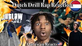 American Reacts To Dutch Drill Rap Jxrrski  Outlaw amp SHENNUMBANINE  Bajes Freestyle [upl. by Acsehcnarf]