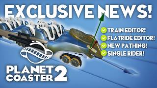 Planet Coaster 2  GAMEPLAY EXLUSIVE INFO  Scaling Train Editor and more [upl. by Spiegelman]