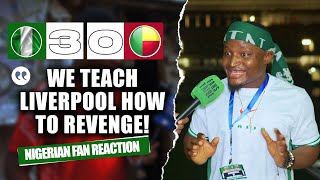 NIGERIA 30 BENIN REPUBLIC Godfrey  NIGERIAN FAN REACTION 2025 AFCON Qualifiers HIGHLIGHTS 2324 [upl. by Anuahc]