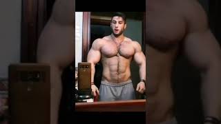 Big Super Bodybuilder 24 year old muscle man flexing muscles  Shorts [upl. by Jesher]