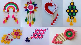 7 Best Woolen Wall Hanging Craft Ideas  Woolen Craft Wall Hanging  Woolen Wall Hangings [upl. by Aihtela803]