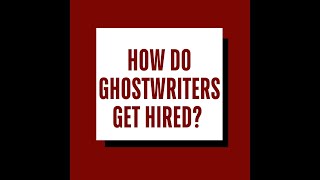 How do ghostwriters get hired [upl. by Ally]