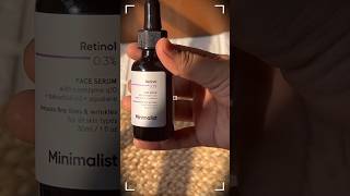 Antiaging Face Serum contains 03Retinol atifaslam minimalist antiaging glowup magic [upl. by Odrawde]