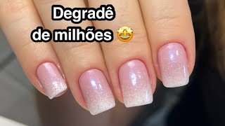 UNHAS DECORADAS COM DEGRADÊ FÁCIL E LINDO 🤩 [upl. by Ennovaj984]