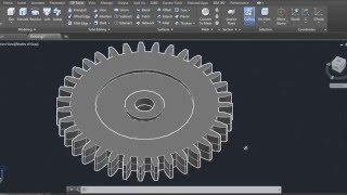 Auto CAD training 3D gear [upl. by Camel]