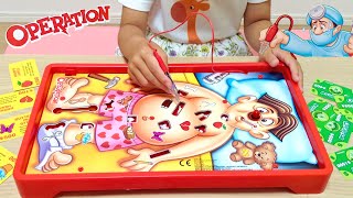 お医者さん ビリビリ 手術ゲーム 海外おもちゃ  Classic Operation Game Challenge Family Games [upl. by Amberly]