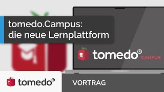 tomedoCampus die neue Lernplattform Vortrag  AWT 2023 [upl. by Pernas]