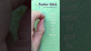 Feather Stitch 🪶 [upl. by Mattland]