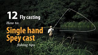 How to • Fly casting • Single Hand Spey Cast • fishing tips [upl. by Logan]