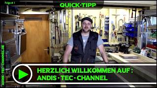 ✯ 1 QuickTipp  Werkstücke im Schraubstock einspannen [upl. by Anires]