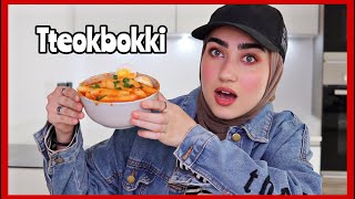 😋🔥Tteokbokki حاولت اطبخ اكلة كورية [upl. by Teddy580]