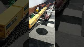 Funny Trains Fenfa train trainsvsbrokenrailroadtrack railways keretaapi [upl. by Anileuqcaj]