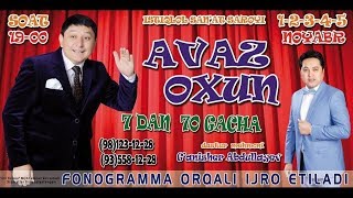 Avaz Oxun  2017yilgi konsert dasturi [upl. by Ecirpak]