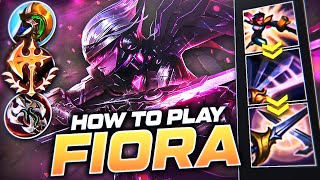 HOW TO PLAY FIORA amp CARRY  Build amp Runes  Season 12 Fiora guide  League of Legends [upl. by Neelon]