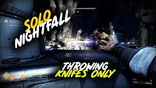 Solo Nightfall only Throwing Knifes  The Hollowed Lair  Destiny 2 [upl. by Carbrey]