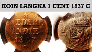 Uang Kuno  Koin Langka 1 Cent 1837 C [upl. by Atul]