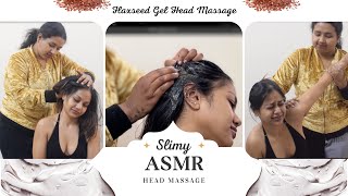 Slimy Flaxseed Gel ASMR Head Massage  Extremely Relaxing Sounds For Sleep amp Stress [upl. by Auqeenwahs640]