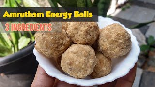 Amrutham Energy Balls  Nutrimix Energy Balls  Healthy Food For Babies  3 Ingredients [upl. by Emee]