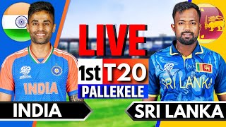 India vs Sri Lanka 1st T20  Live Cricket Match Today  IND vs SL Live Match Today  IND vs SL [upl. by Niar]