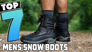 Best Mens Snow Boots Warm and Waterproof Winter Shoes [upl. by Anire307]