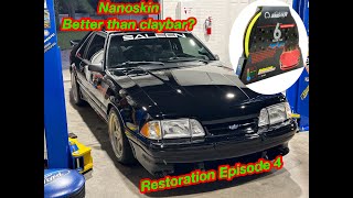 1987 Saleen  Claybar using Nanoskin is it really better Foxbody Restoration Episode 4 [upl. by Barra]