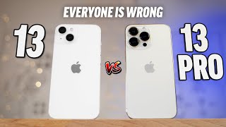 iPhone 13 vs 13 Pro RealWorld Differences after 1 Week [upl. by Kilroy820]