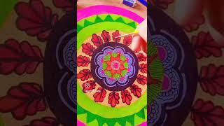 Watercolor mandala art shorts drawing mandalaart [upl. by Carper]