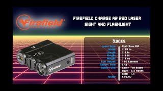 Firefield Charge AR Red Laser Sight and Flashlight [upl. by Adora972]