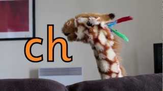 Geraldine the Giraffe learns ch sound [upl. by Znieh]