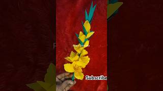 How to make Gladiolus flower out of paper ll easy paper flower diy paper Gladiolus flowers [upl. by Yllus]