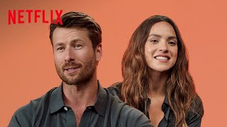 Glen Powell and Adria Arjona Break Down Hit Man  Netflix [upl. by Papagena]