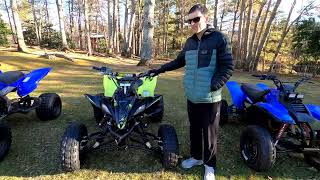 Raptor 700 vs YFZ 450 vs Warrior 350 [upl. by Doowle]