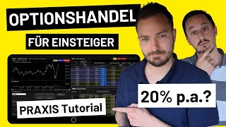 Optionen handeln Optionshandel für Einsteiger📊 LIVE mit PraxisTutorial [upl. by Wylma]