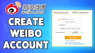 How To Create Weibo Account 2023  Weibocom Account Registration Sign Up Help [upl. by Jorey720]